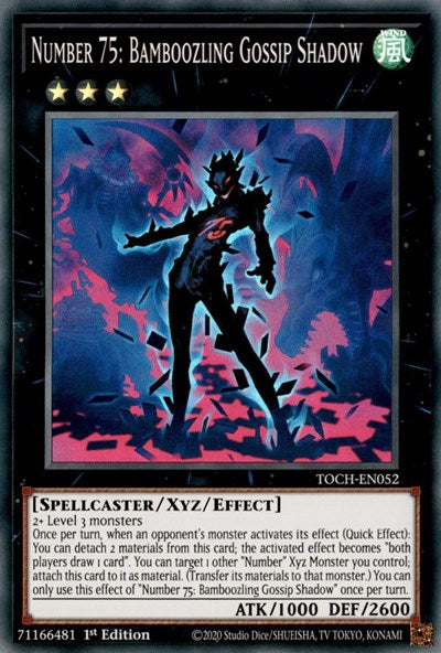 Number 75: Bamboozling Gossip Shadow (Super Rare) [TOCH-EN052-SuR]