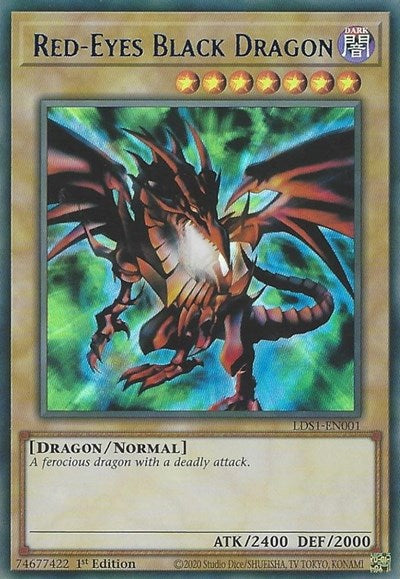 Red-Eyes Black Dragon (Ultra Rare) (Blue) [LDS1-EN001-UR-B]
