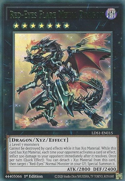 Red-Eyes Flare Metal Dragon (Ultra Rare) (Green) [LDS1-EN015-UR-G]