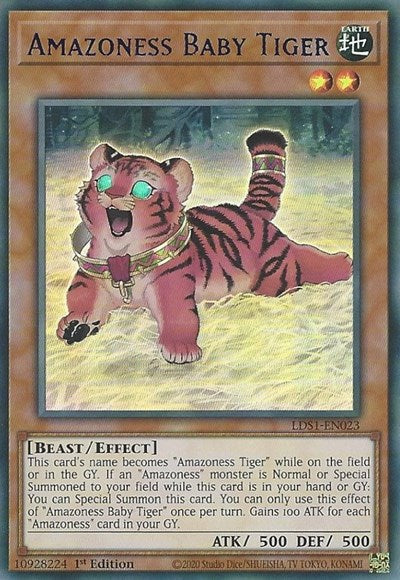 Amazoness Baby Tiger (Ultra Rare) (Blue) [LDS1-EN023-UR-B]