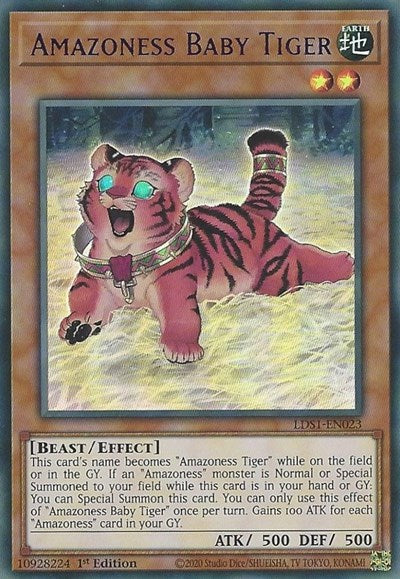 Amazoness Baby Tiger (Ultra Rare) (Purple) [LDS1-EN023-UR-P]