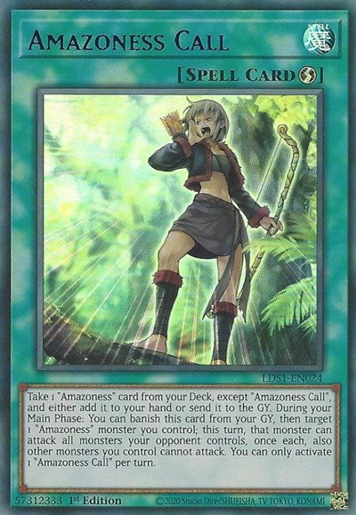 Amazoness Call (Ultra Rare) (Blue) [LDS1-EN024-UR-B]