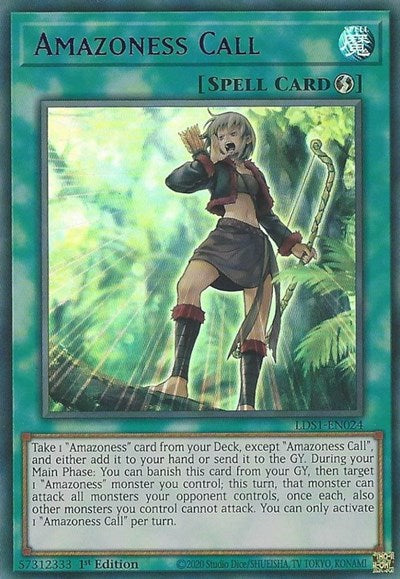 Amazoness Call (Ultra Rare) (Purple) [LDS1-EN024-UR-P]