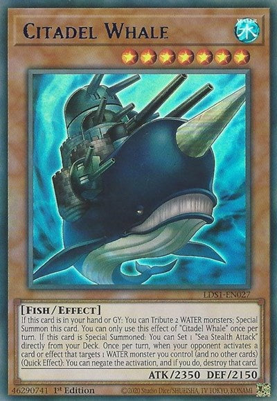 Citadel Whale (Ultra Rare) (Blue) [LDS1-EN027-UR-B]
