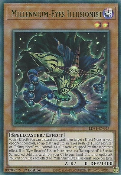 Millennium-Eyes Illusionist (Ultra Rare) (Green) [LDS1-EN045-UR-G]