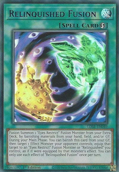 Relinquished Fusion (Ultra Rare) (Blue) [LDS1-EN049-UR-B]
