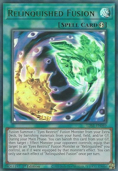 Relinquished Fusion (Ultra Rare) (Green) [LDS1-EN049-UR-G]