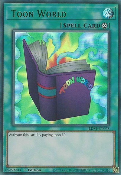 Toon World (Ultra Rare) (Green) [LDS1-EN068-UR-G]