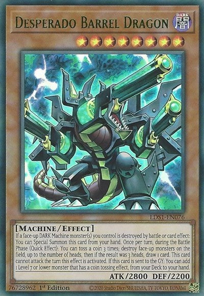 Desperado Barrel Dragon (Ultra Rare) (Green) [LDS1-EN076-UR-G]