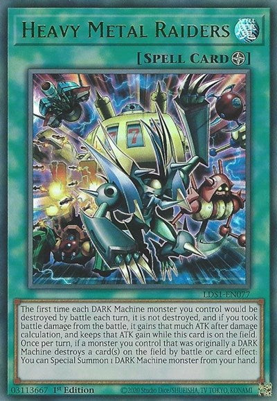 Heavy Metal Raiders (Ultra Rare) (Green) [LDS1-EN077-UR-G]