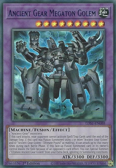 Ancient Gear Megaton Golem (Ultra Rare) (Blue) [LDS1-EN088-UR-B]