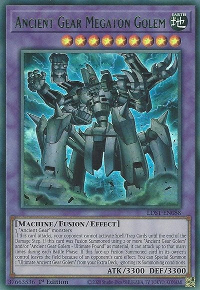 Ancient Gear Megaton Golem (Ultra Rare) (Green) [LDS1-EN088-UR-G]