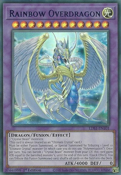 Rainbow Overdragon (Ultra Rare) (Blue) [LDS1-EN101-UR-B]