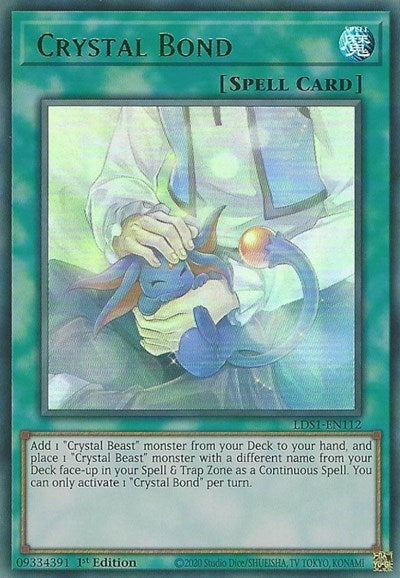 Crystal Bond (Ultra Rare) (Green) [LDS1-EN112-UR-G]