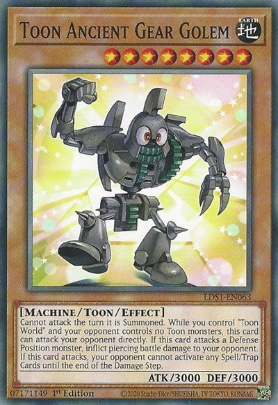 Toon Ancient Gear Golem (Common) [LDS1-EN063-C]