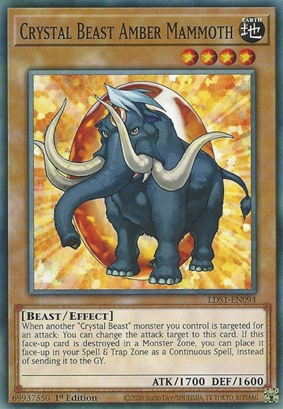 Crystal Beast Amber Mammoth (Common) [LDS1-EN094-C]
