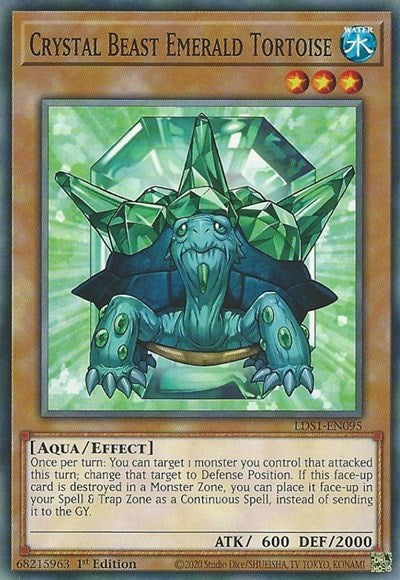 Crystal Beast Emerald Tortoise (Common) [LDS1-EN095-C]