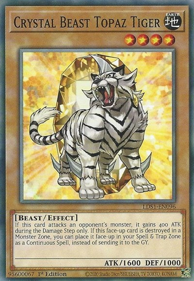 Crystal Beast Topaz Tiger (Common) [LDS1-EN096-C]