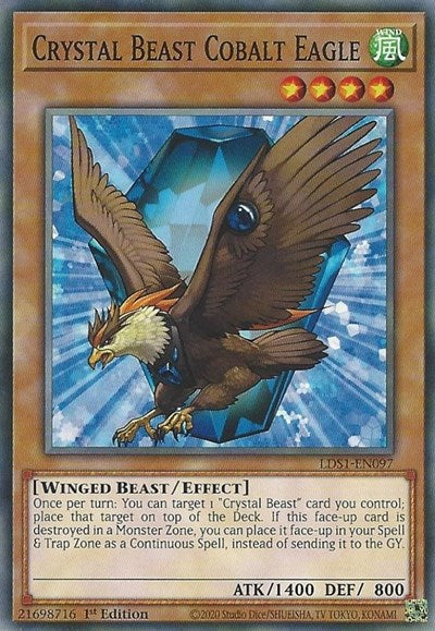 Crystal Beast Cobalt Eagle (Common) [LDS1-EN097-C]