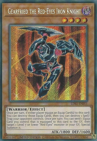 Gearfried the Red-Eyes Iron Knight (Secret Rare) [LDS1-EN011-SeR]
