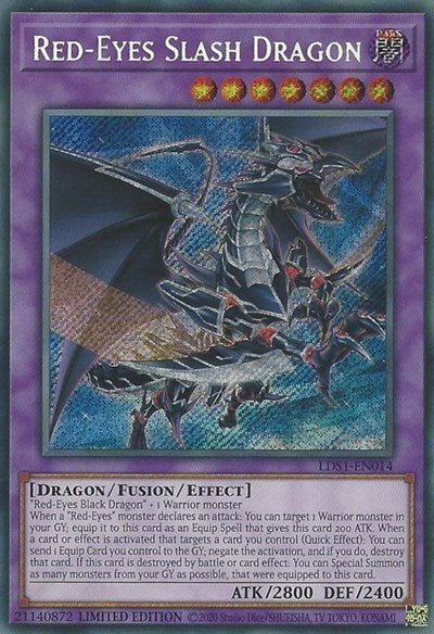 Red-Eyes Slash Dragon (Secret Rare) [LDS1-EN014-SeR]