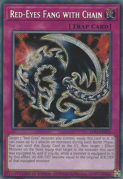 Red-Eyes Fang with Chain (Secret Rare) [LDS1-EN021-SeR]