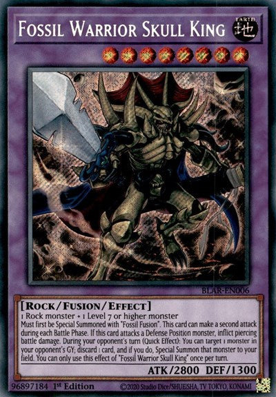 Fossil Warrior Skull King (Secret Rare) [BLAR-EN006-SeR]