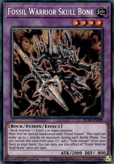 Fossil Warrior Skull Bone (Secret Rare) [BLAR-EN008-SeR]