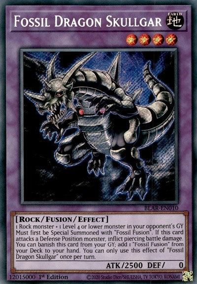 Fossil Dragon Skullgar (Secret Rare) [BLAR-EN010-SeR]