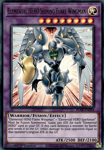 Elemental HERO Shining Flare Wingman (Ultra Rare) [BLAR-EN054-UR]