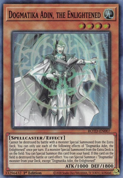 Dogmatika Adin, the Enlightened (Super Rare) [ROTD-EN007-SuR]