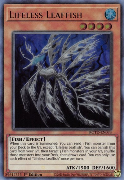 Lifeless Leaffish (Ultra Rare) [ROTD-EN033-UR]