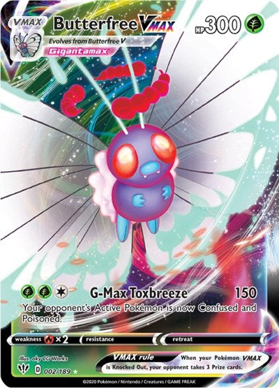 Butterfree VMAX - 002/189 (Ultra Rare) [DAA-002-UR]