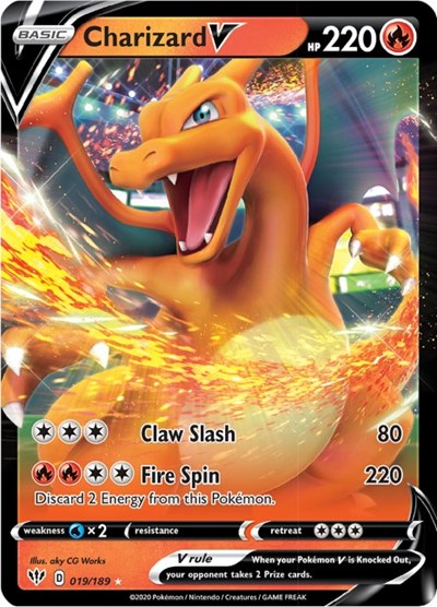 Charizard V - 019/189 (Ultra Rare) [DAA-019-UR]