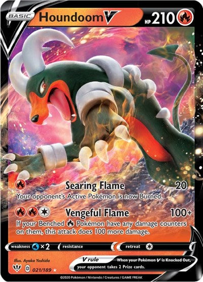 Houndoom V - 021/189 (Ultra Rare) [DAA-021-UR]