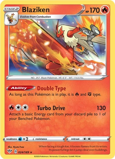 Blaziken - 024/189 (Holo Rare) [DAA-024-HR]