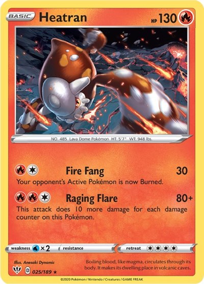 Heatran - 025/189 (Holo Rare) [DAA-025-HR]