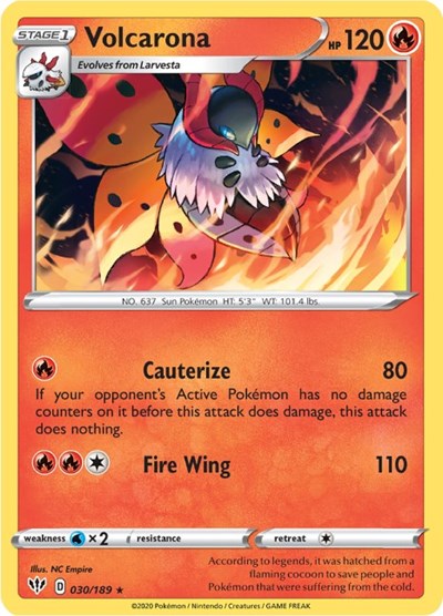 Volcarona - 030/189 (Rare) [DAA-030-R]