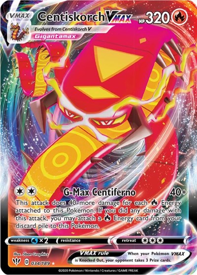 Centiskorch VMAX - 034/189 (Ultra Rare) [DAA-034-UR]