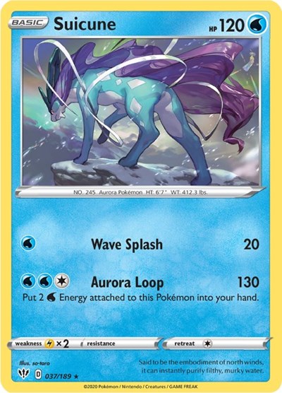 Suicune - 037/189 (Holo Rare) [DAA-037-HR]