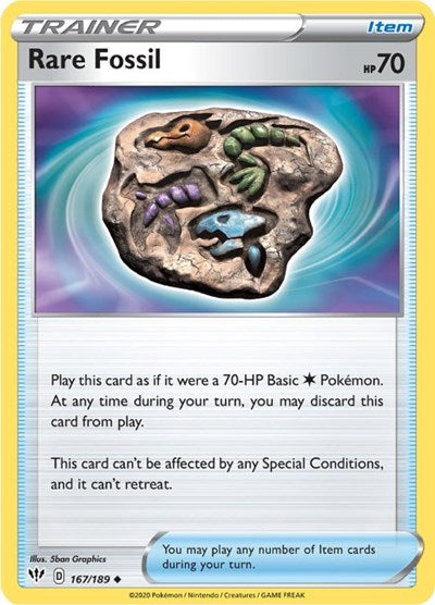 Rare Fossil - 167/189 (Uncommon) [DAA-167-U]