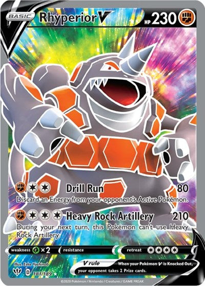 Rhyperior V - 181/189 (Ultra Rare) [DAA-181-UR]