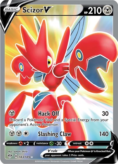 Scizor V - 183/189 (Ultra Rare) [DAA-183-UR]