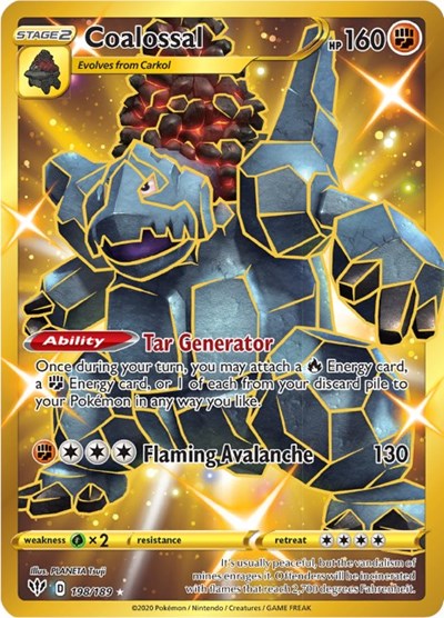 Coalossal - 198/189 (Secret Rare) [DAA-198-SR]