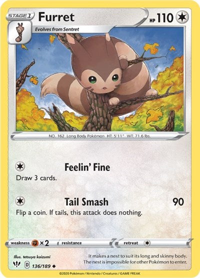 Furret - 136/189 (Uncommon) [DAA-136-U]