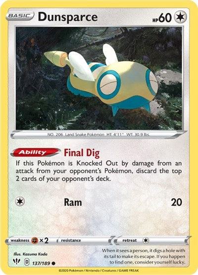 Dunsparce - 137/189 (Common) [DAA-137-C]