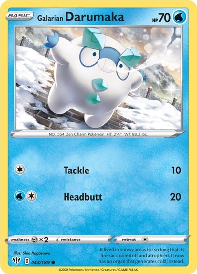 Galarian Darumaka - 043/189 (Common) [DAA-043-C]