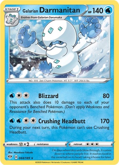 Galarian Darmanitan - 044/189 (Rare) [DAA-044-R]
