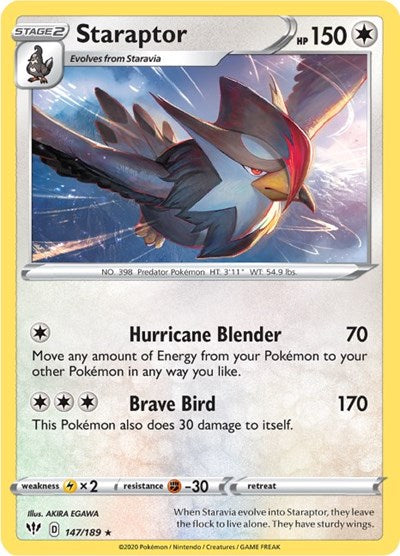 Staraptor - 147/189 (Rare) [DAA-147-R]