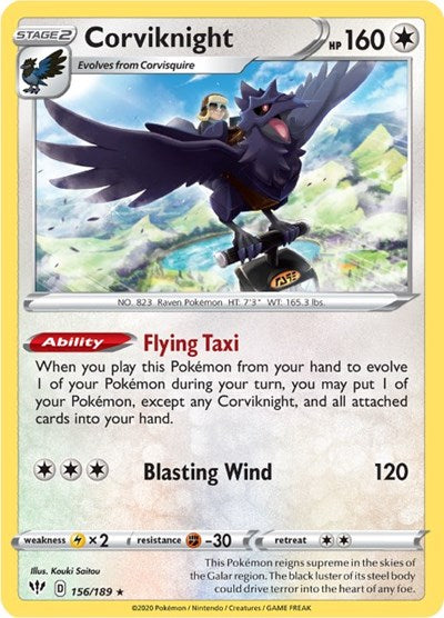 Corviknight - 156/189 (Holo Rare) [DAA-156-HR]